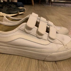 White Van Velcro Sneakers